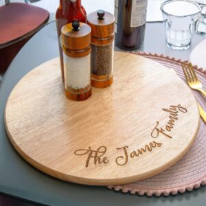 Personalised Heveawood Lazy Susan - Duncan Stewart 1978