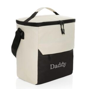Personalised Insulated Cool Bag Made From Recycled Materials Off-White