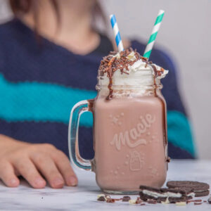 Personalised Milkshake Glass Mason Jar - Duncan Stewart 1978