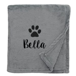 Personalised So Soft Dog Blanket Throw - Duncan Stewart 1978 So Soft - Silver