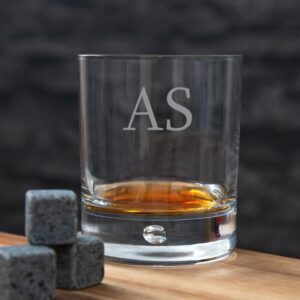 Personalised Art Deco Style Whiskey Glass - Sylfaen Font