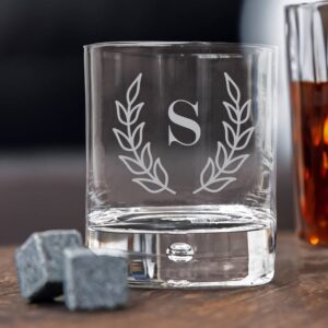 Personalised Whiskey Glass With InitialÂ | Duncan Stewart Wreath
