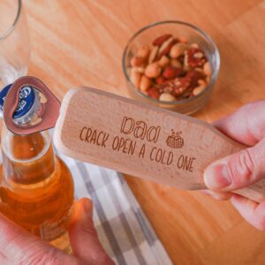 Personalised Wooden Handle Bottle Opener - Duncan Stewart 1978