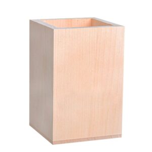 Personalised Wooden Pen Pot - Duncan Stewart 1978 Untreated Wood