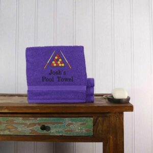 Pool Player Towels - Duncan Stewart 1978 Purple