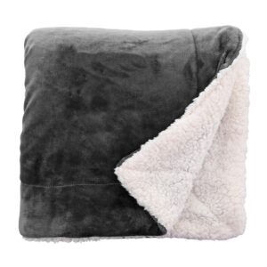 Sherpa Fleece Baby Blanket - Duncan Stewart 1978 Black