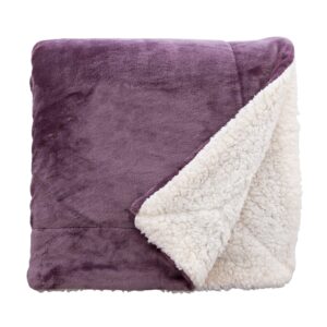 Sherpa Fleece Baby Blanket - Duncan Stewart 1978 Lavender