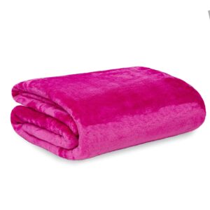Snuggle Touch Microfibre Fleece Throw - Duncan Stewart 1978 Magenta