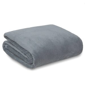 Snuggle Touch Microfibre Fleece Throw - Duncan Stewart 1978 Steel
