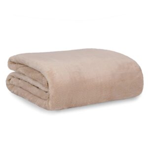 Snuggle Touch Microfibre Fleece Throw - Duncan Stewart 1978 Stone