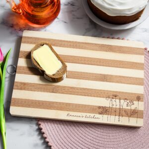 Spring Floral Bamboo Serving Board - Duncan Stewart 1978
