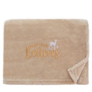 This House Believes Christmas Snuggle Blanket Snuggle Touch Stone