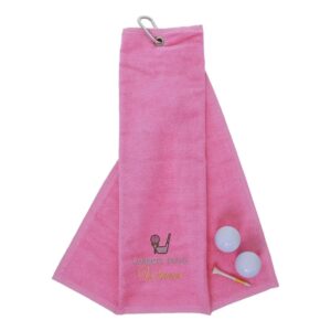 Longest Drive Golf Towels | Tournament Prize Pink