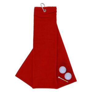 Tri-Fold Golf Towels - Duncan Stewart 1978 Red