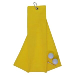Tri-Fold Golf Towels - Duncan Stewart 1978 Yellow