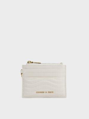 Charles & Keith - Aubrielle Stitch-Trim Zip Card Holder