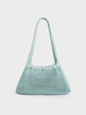 Charles & Keith - Terra Mesh & Nylon Shoulder Bag