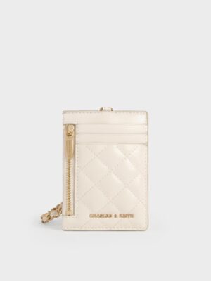 Charles & Keith - Wisteria Quilted Braided-Strap Card Holder