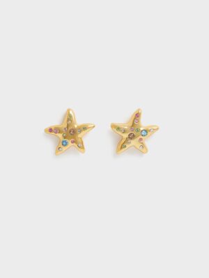 Charles & Keith - Orinda Crystal Starfish Stud Earrings