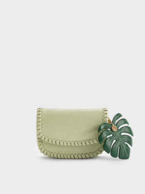Charles & Keith - Blume Braided Chain-Handle Wallet