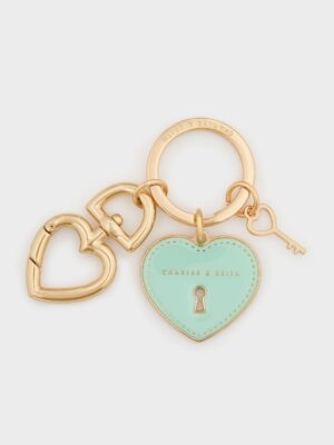 Charles & Keith - Heart Lock Keychain