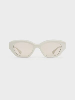 Charles & Keith - Onyx Recycled Acetate Cat-Eye Sunglasses