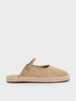 Charles & Keith - Bernadine Faux Suede Espadrille Mules