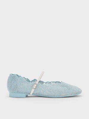 Charles & Keith - Meja Floral Mary Jane Flats