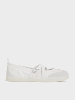 Charles & Keith - Mesh Two-Tone Ballet Sneakers