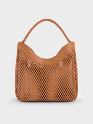 Charles & Keith - Juno Perforated Hobo Bag