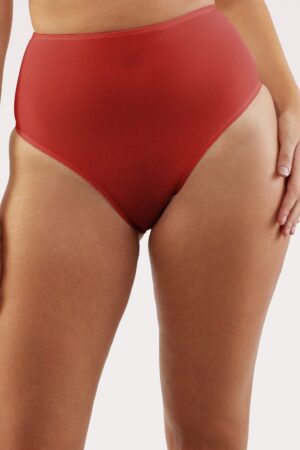 Annette Red Classic High Waist Brief | UK 14 | Bettie Page Lingerie