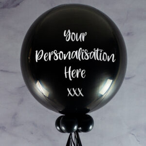Personalised Black Orb Balloon