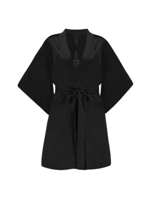 Onyx Silk Robe
