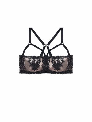 Onyx Strap Balcony Bra