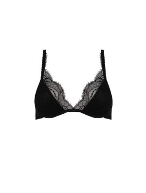Signature Padded Plunge Bra - Black