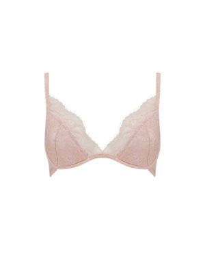 Signature Padded Plunge Bra - Blush