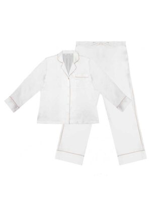 Luxurious Signature Silk Pyjamas - Ivory