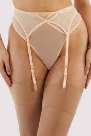 Nola Toffee Diamante Studded Suspender | UK 22 | Playful Promises