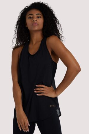 Black Jersey Vest | UK 12 | Wolf & Whistle