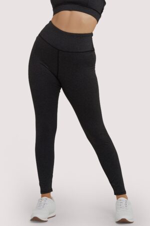 Grey Marl Long Leggings | UK 14 | Wolf & Whistle