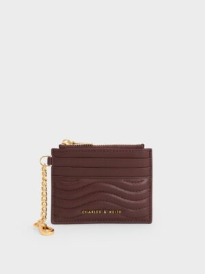 Charles & Keith - Aubrielle Stitch-Trim Zip Card Holder