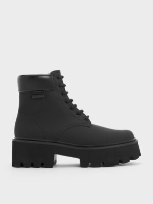 Charles & Keith - Ripley Ridged-Sole Ankle Boots
