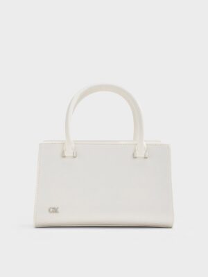 Charles & Keith - Satin Boxy Tote Bag