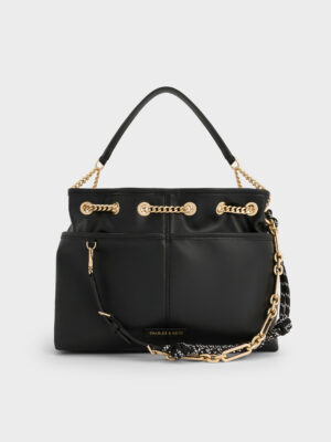 Charles & Keith - Addison Knotted-Rope Tote Bag
