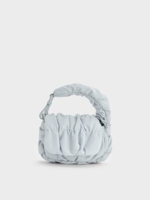 Charles & Keith - Klio Nylon Ruched Micro Bag Charm