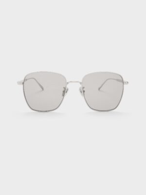 Charles & Keith - Delta Metallic-Rim Square Sunglasses
