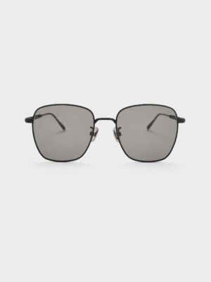 Charles & Keith - Delta Metallic-Rim Square Sunglasses