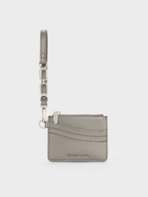 Charles & Keith - Agatha Chain-Accent Wristlet Card Holder