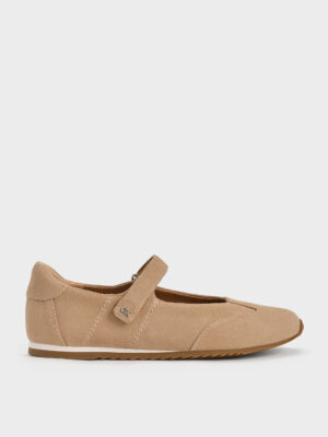 Charles & Keith - Jace Suede Mary Jane Sneakers