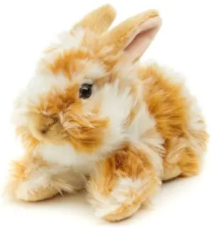Uni Toys P80104A-GO Lionhead Rabbit lie down gold 23cm Soft Toy